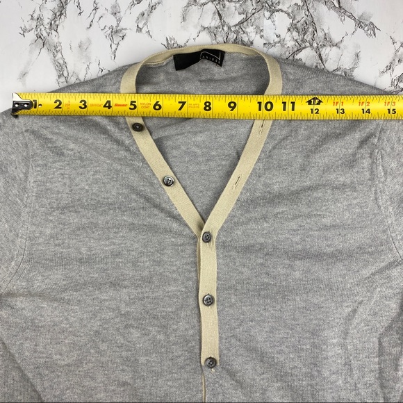 Nanibon Colorblock Button Front Cotton Cardigan - Picture 8 of 10